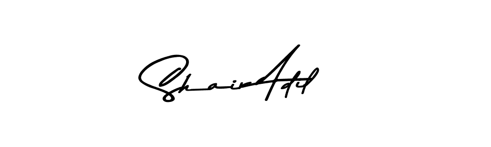 Use a signature maker to create a handwritten signature online. With this signature software, you can design (Asem Kandis PERSONAL USE) your own signature for name Shair Adil. Shair Adil signature style 9 images and pictures png