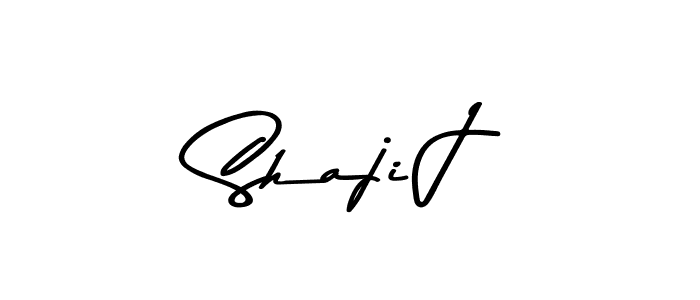 How to make Shaji J name signature. Use Asem Kandis PERSONAL USE style for creating short signs online. This is the latest handwritten sign. Shaji J signature style 9 images and pictures png