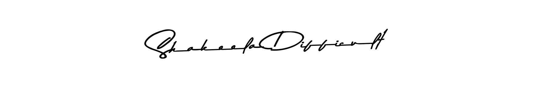 Similarly Asem Kandis PERSONAL USE is the best handwritten signature design. Signature creator online .You can use it as an online autograph creator for name Shakeela Difficult. Shakeela Difficult signature style 9 images and pictures png