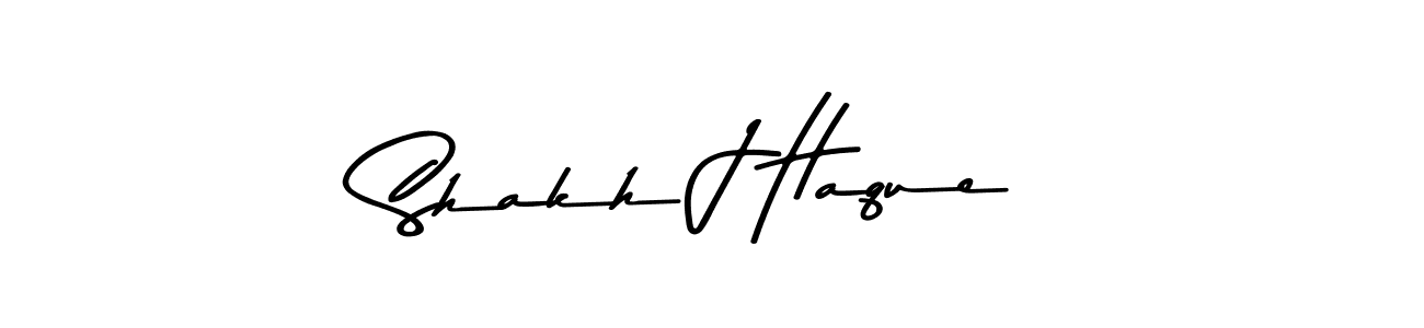 Shakh J Haque stylish signature style. Best Handwritten Sign (Asem Kandis PERSONAL USE) for my name. Handwritten Signature Collection Ideas for my name Shakh J Haque. Shakh J Haque signature style 9 images and pictures png