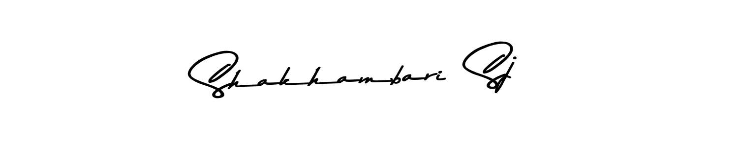 How to make Shakhambari  Sj signature? Asem Kandis PERSONAL USE is a professional autograph style. Create handwritten signature for Shakhambari  Sj name. Shakhambari  Sj signature style 9 images and pictures png