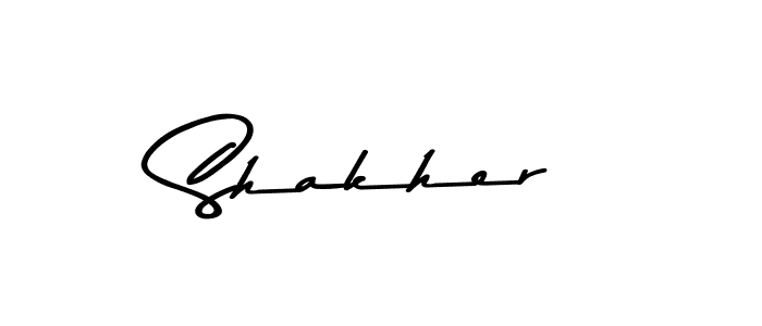 Use a signature maker to create a handwritten signature online. With this signature software, you can design (Asem Kandis PERSONAL USE) your own signature for name Shakher. Shakher signature style 9 images and pictures png
