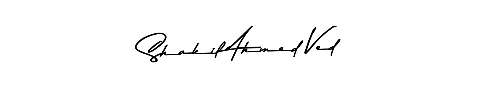 Create a beautiful signature design for name Shakil Ahmed Ved. With this signature (Asem Kandis PERSONAL USE) fonts, you can make a handwritten signature for free. Shakil Ahmed Ved signature style 9 images and pictures png