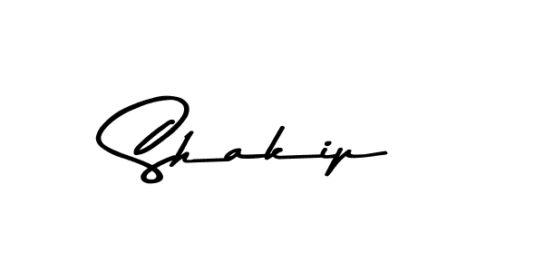 How to make Shakip name signature. Use Asem Kandis PERSONAL USE style for creating short signs online. This is the latest handwritten sign. Shakip signature style 9 images and pictures png