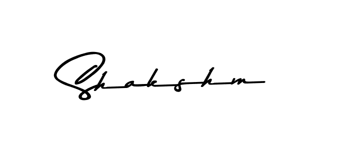 Similarly Asem Kandis PERSONAL USE is the best handwritten signature design. Signature creator online .You can use it as an online autograph creator for name Shakshm. Shakshm signature style 9 images and pictures png