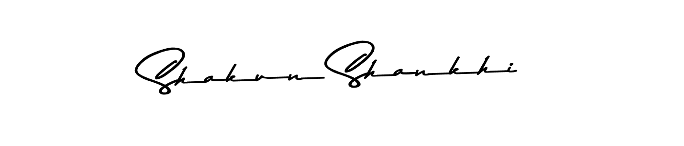 The best way (Asem Kandis PERSONAL USE) to make a short signature is to pick only two or three words in your name. The name Shakun Shankhi include a total of six letters. For converting this name. Shakun Shankhi signature style 9 images and pictures png