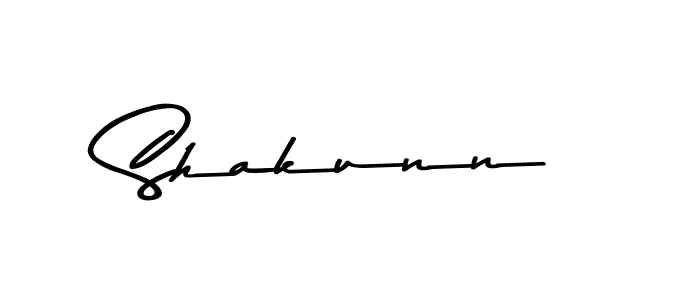 Design your own signature with our free online signature maker. With this signature software, you can create a handwritten (Asem Kandis PERSONAL USE) signature for name Shakunn. Shakunn signature style 9 images and pictures png