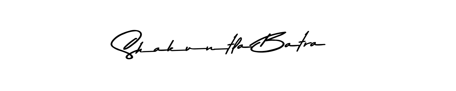 Create a beautiful signature design for name Shakuntla Batra. With this signature (Asem Kandis PERSONAL USE) fonts, you can make a handwritten signature for free. Shakuntla Batra signature style 9 images and pictures png