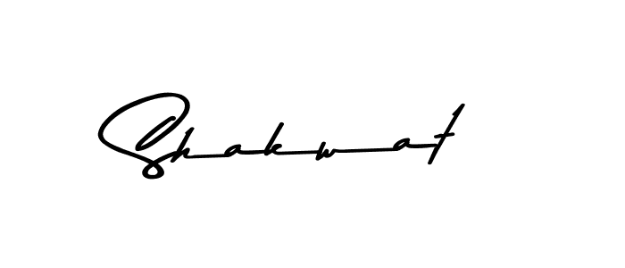 Design your own signature with our free online signature maker. With this signature software, you can create a handwritten (Asem Kandis PERSONAL USE) signature for name Shakwat. Shakwat signature style 9 images and pictures png