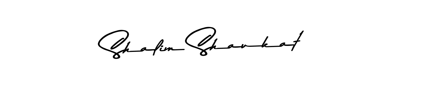 Shalim Shaukat stylish signature style. Best Handwritten Sign (Asem Kandis PERSONAL USE) for my name. Handwritten Signature Collection Ideas for my name Shalim Shaukat. Shalim Shaukat signature style 9 images and pictures png