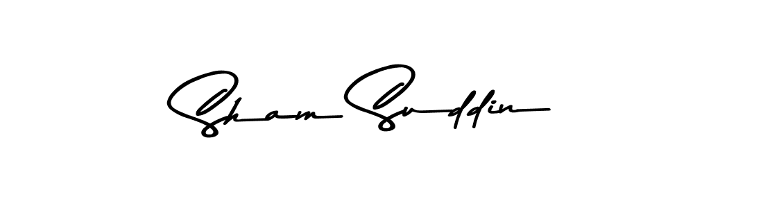 How to make Sham Suddin signature? Asem Kandis PERSONAL USE is a professional autograph style. Create handwritten signature for Sham Suddin name. Sham Suddin signature style 9 images and pictures png