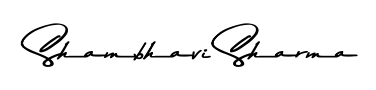 The Asem Kandis PERSONAL USE font transforms the name Shambhavi Sharma into an executive sign with sharp precision and distinguished character. Shambhavi Sharma signature style 9 images and pictures png