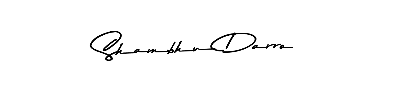 Design your own signature with our free online signature maker. With this signature software, you can create a handwritten (Asem Kandis PERSONAL USE) signature for name Shambhu Darro. Shambhu Darro signature style 9 images and pictures png