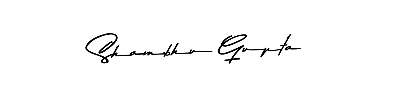 How to make Shambhu Gupta name signature. Use Asem Kandis PERSONAL USE style for creating short signs online. This is the latest handwritten sign. Shambhu Gupta signature style 9 images and pictures png