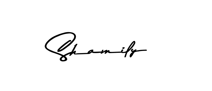 Asem Kandis PERSONAL USE is a professional signature style that is perfect for those who want to add a touch of class to their signature. It is also a great choice for those who want to make their signature more unique. Get Shamily name to fancy signature for free. Shamily signature style 9 images and pictures png