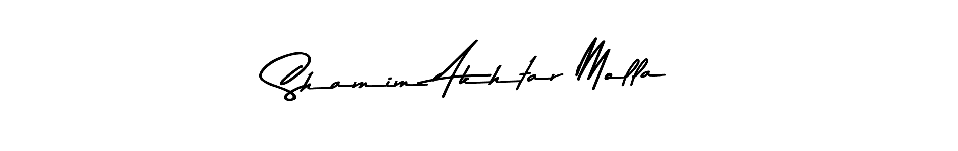 Shamim Akhtar Molla stylish signature style. Best Handwritten Sign (Asem Kandis PERSONAL USE) for my name. Handwritten Signature Collection Ideas for my name Shamim Akhtar Molla. Shamim Akhtar Molla signature style 9 images and pictures png