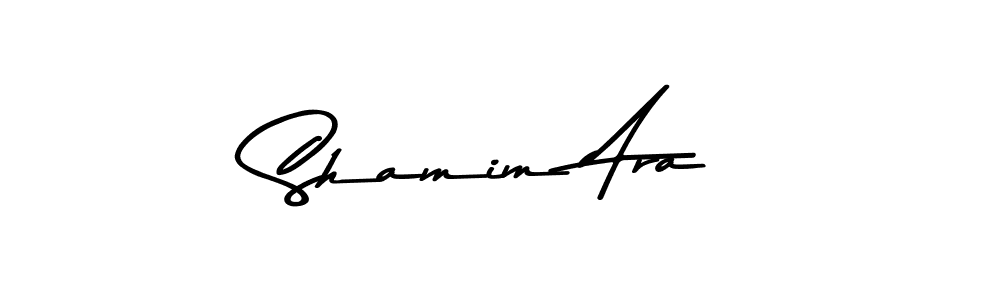 How to make Shamim Ara name signature. Use Asem Kandis PERSONAL USE style for creating short signs online. This is the latest handwritten sign. Shamim Ara signature style 9 images and pictures png