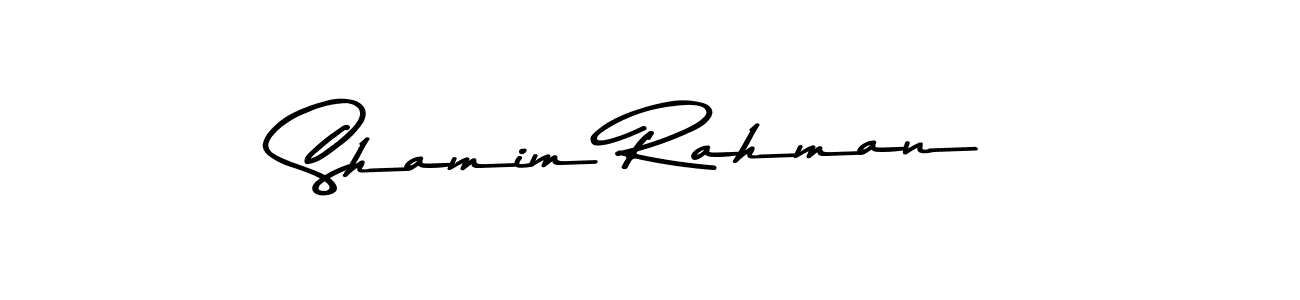 Create a beautiful signature design for name Shamim Rahman. With this signature (Asem Kandis PERSONAL USE) fonts, you can make a handwritten signature for free. Shamim Rahman signature style 9 images and pictures png