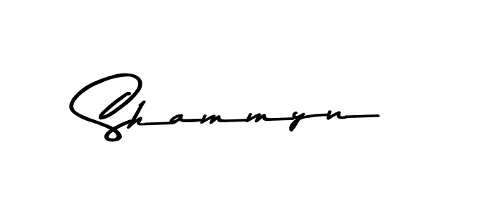 How to make Shammyn name signature. Use Asem Kandis PERSONAL USE style for creating short signs online. This is the latest handwritten sign. Shammyn signature style 9 images and pictures png