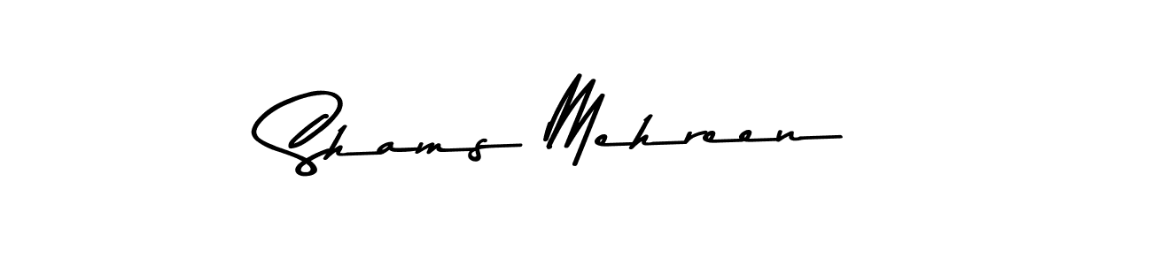 Make a beautiful signature design for name Shams Mehreen. With this signature (Asem Kandis PERSONAL USE) style, you can create a handwritten signature for free. Shams Mehreen signature style 9 images and pictures png