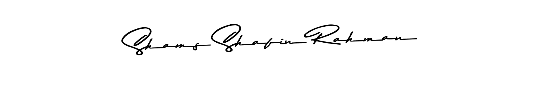 Use a signature maker to create a handwritten signature online. With this signature software, you can design (Asem Kandis PERSONAL USE) your own signature for name Shams Shafin Rahman. Shams Shafin Rahman signature style 9 images and pictures png