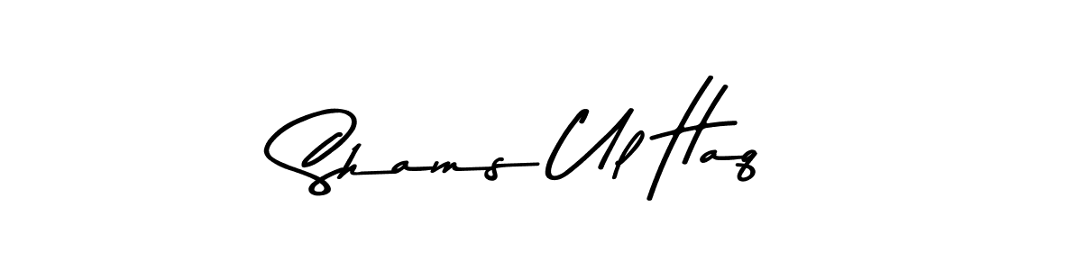 Make a beautiful signature design for name Shams Ul Haq. With this signature (Asem Kandis PERSONAL USE) style, you can create a handwritten signature for free. Shams Ul Haq signature style 9 images and pictures png