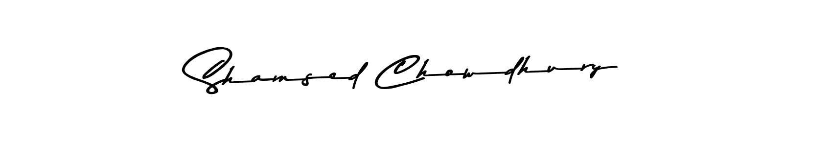 How to make Shamsed Chowdhury signature? Asem Kandis PERSONAL USE is a professional autograph style. Create handwritten signature for Shamsed Chowdhury name. Shamsed Chowdhury signature style 9 images and pictures png