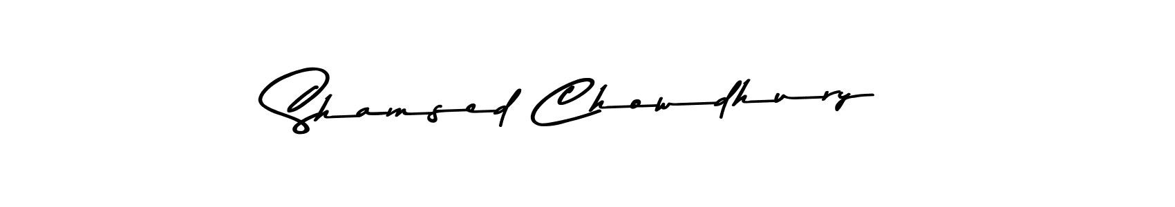 Design your own signature with our free online signature maker. With this signature software, you can create a handwritten (Asem Kandis PERSONAL USE) signature for name Shamsed Chowdhury. Shamsed Chowdhury signature style 9 images and pictures png