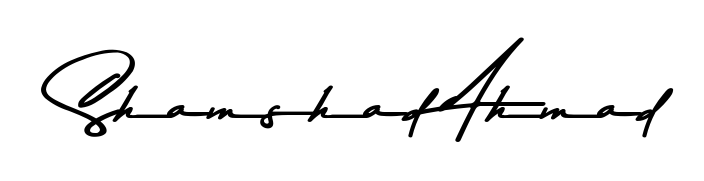 Make a beautiful signature design for name Shamshad Ahmad. Use this online signature maker to create a handwritten signature for free. Shamshad Ahmad signature style 9 images and pictures png