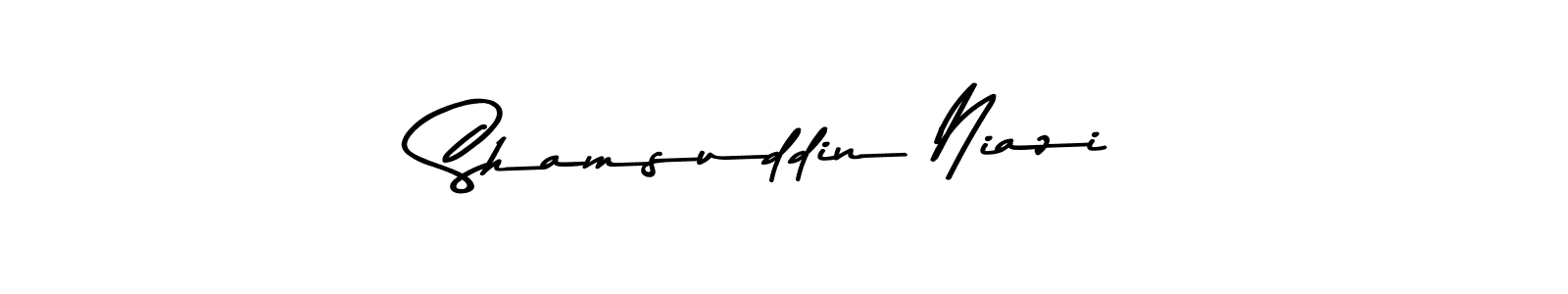 The best way (Asem Kandis PERSONAL USE) to make a short signature is to pick only two or three words in your name. The name Shamsuddin Niazi include a total of six letters. For converting this name. Shamsuddin Niazi signature style 9 images and pictures png