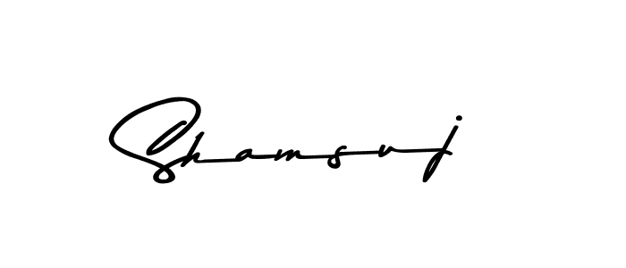 Also we have Shamsuj name is the best signature style. Create professional handwritten signature collection using Asem Kandis PERSONAL USE autograph style. Shamsuj signature style 9 images and pictures png