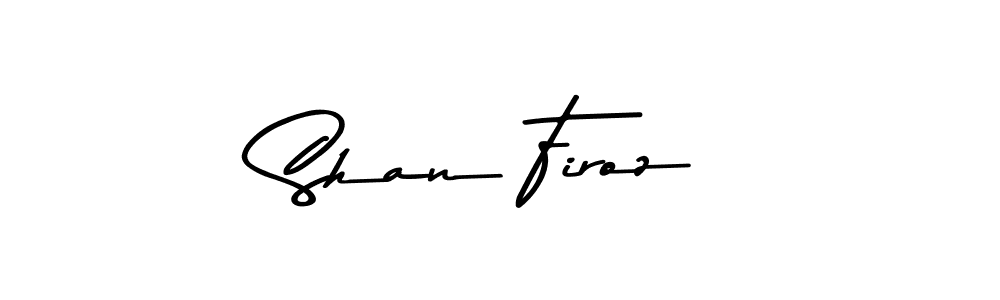 Create a beautiful signature design for name Shan Firoz. With this signature (Asem Kandis PERSONAL USE) fonts, you can make a handwritten signature for free. Shan Firoz signature style 9 images and pictures png