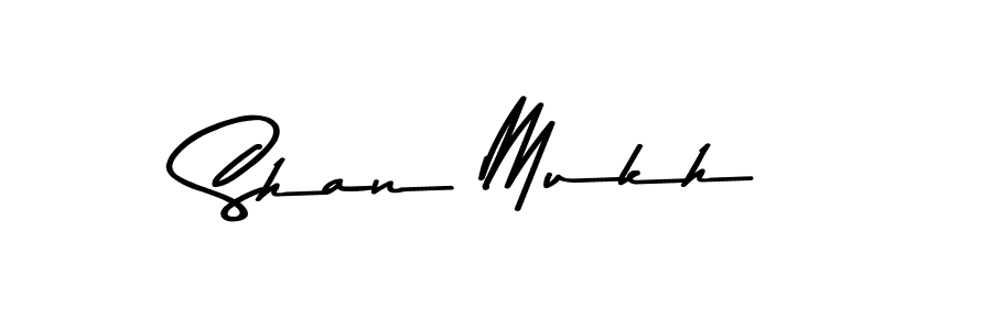 How to make Shan Mukh signature? Asem Kandis PERSONAL USE is a professional autograph style. Create handwritten signature for Shan Mukh name. Shan Mukh signature style 9 images and pictures png