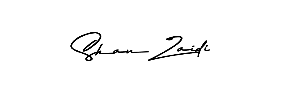 How to make Shan Zaidi name signature. Use Asem Kandis PERSONAL USE style for creating short signs online. This is the latest handwritten sign. Shan Zaidi signature style 9 images and pictures png