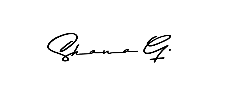 Design your own signature with our free online signature maker. With this signature software, you can create a handwritten (Asem Kandis PERSONAL USE) signature for name Shana G.. Shana G. signature style 9 images and pictures png