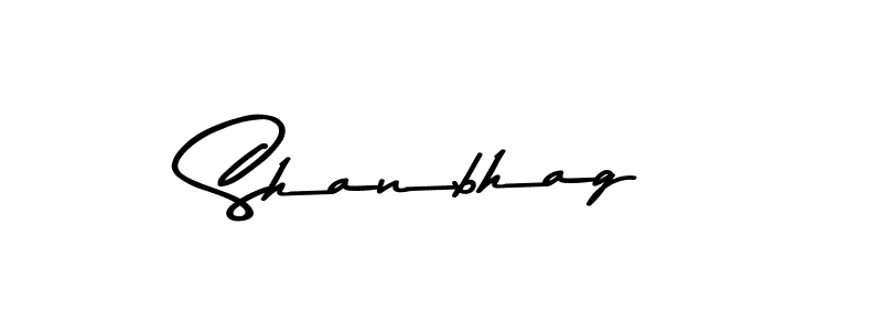 Make a beautiful signature design for name Shanbhag. With this signature (Asem Kandis PERSONAL USE) style, you can create a handwritten signature for free. Shanbhag signature style 9 images and pictures png