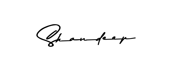 Make a beautiful signature design for name Shandeep. With this signature (Asem Kandis PERSONAL USE) style, you can create a handwritten signature for free. Shandeep signature style 9 images and pictures png