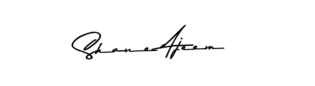 How to make Shane Ajeem name signature. Use Asem Kandis PERSONAL USE style for creating short signs online. This is the latest handwritten sign. Shane Ajeem signature style 9 images and pictures png