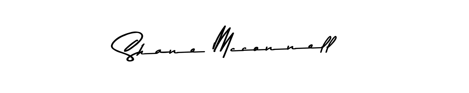 How to make Shane Mcconnell name signature. Use Asem Kandis PERSONAL USE style for creating short signs online. This is the latest handwritten sign. Shane Mcconnell signature style 9 images and pictures png