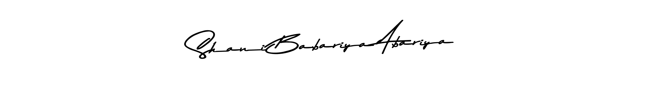 Similarly Asem Kandis PERSONAL USE is the best handwritten signature design. Signature creator online .You can use it as an online autograph creator for name Shani Babariya Abariya. Shani Babariya Abariya signature style 9 images and pictures png