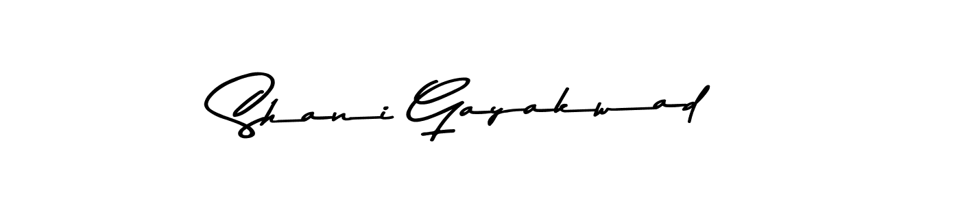 Also You can easily find your signature by using the search form. We will create Shani Gayakwad name handwritten signature images for you free of cost using Asem Kandis PERSONAL USE sign style. Shani Gayakwad signature style 9 images and pictures png