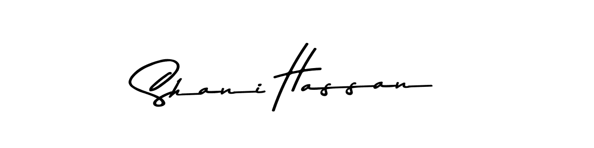 Design your own signature with our free online signature maker. With this signature software, you can create a handwritten (Asem Kandis PERSONAL USE) signature for name Shani Hassan. Shani Hassan signature style 9 images and pictures png