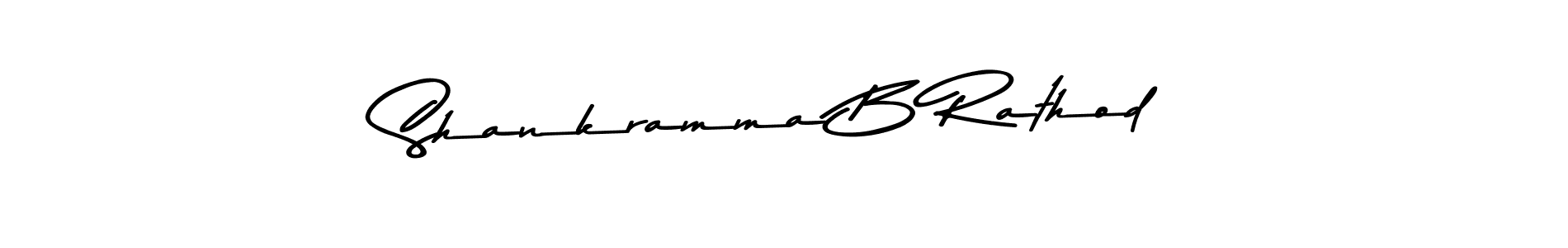 Asem Kandis PERSONAL USE is a professional signature style that is perfect for those who want to add a touch of class to their signature. It is also a great choice for those who want to make their signature more unique. Get Shankramma B Rathod name to fancy signature for free. Shankramma B Rathod signature style 9 images and pictures png