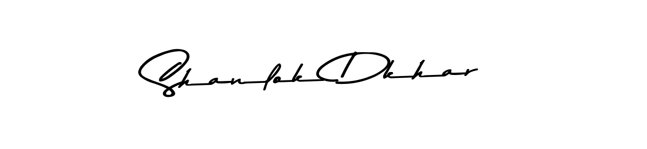The best way (Asem Kandis PERSONAL USE) to make a short signature is to pick only two or three words in your name. The name Shanlok Dkhar include a total of six letters. For converting this name. Shanlok Dkhar signature style 9 images and pictures png