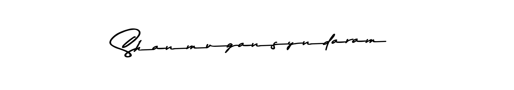 How to make Shanmugansyndaram signature? Asem Kandis PERSONAL USE is a professional autograph style. Create handwritten signature for Shanmugansyndaram name. Shanmugansyndaram signature style 9 images and pictures png