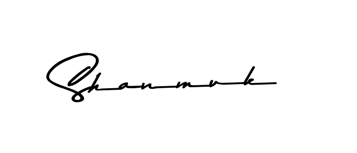 Create a beautiful signature design for name Shanmuk. With this signature (Asem Kandis PERSONAL USE) fonts, you can make a handwritten signature for free. Shanmuk signature style 9 images and pictures png