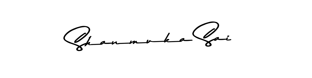 Make a beautiful signature design for name Shanmuka Sai. With this signature (Asem Kandis PERSONAL USE) style, you can create a handwritten signature for free. Shanmuka Sai signature style 9 images and pictures png