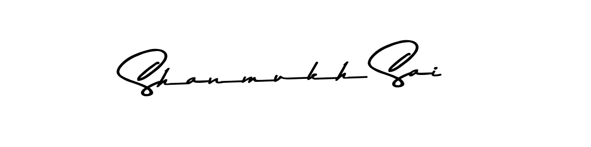 Make a beautiful signature design for name Shanmukh Sai. With this signature (Asem Kandis PERSONAL USE) style, you can create a handwritten signature for free. Shanmukh Sai signature style 9 images and pictures png