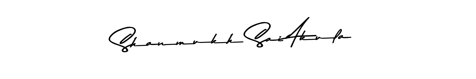 Design your own signature with our free online signature maker. With this signature software, you can create a handwritten (Asem Kandis PERSONAL USE) signature for name Shanmukh Sai Akula. Shanmukh Sai Akula signature style 9 images and pictures png