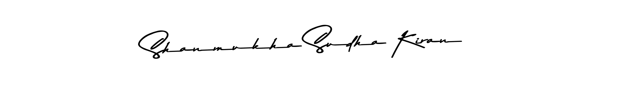 Create a beautiful signature design for name Shanmukha Sudha Kiran. With this signature (Asem Kandis PERSONAL USE) fonts, you can make a handwritten signature for free. Shanmukha Sudha Kiran signature style 9 images and pictures png